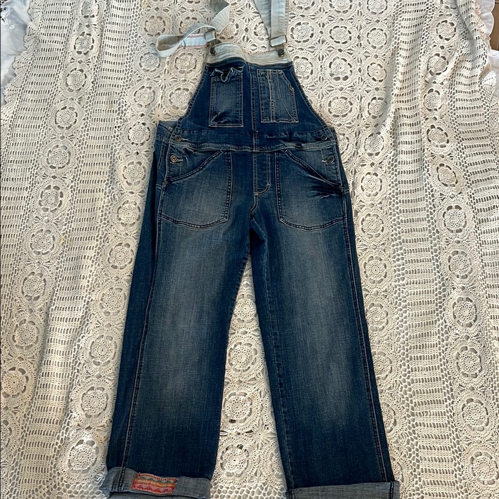 Holding horses Blue Denim Overalls